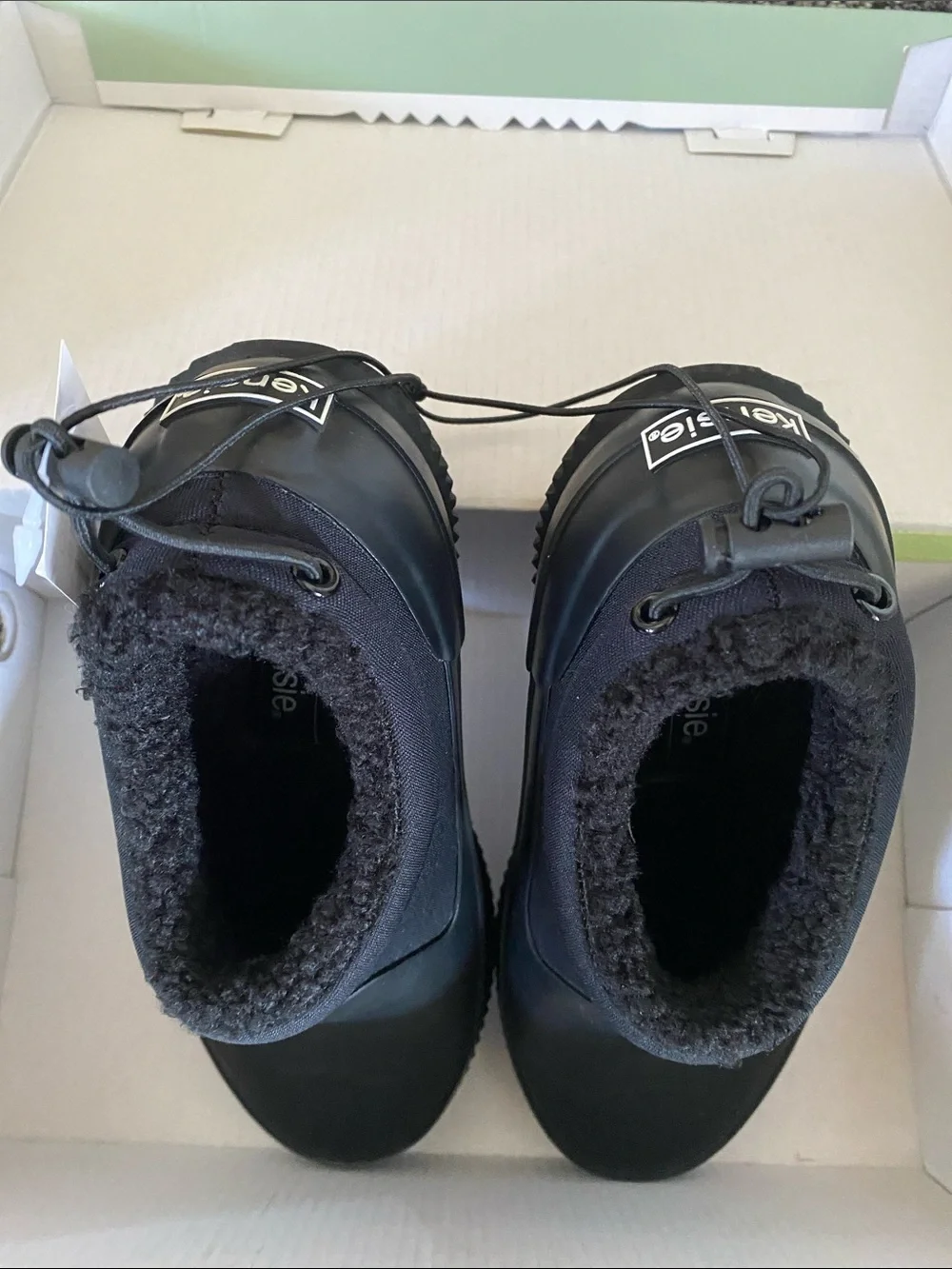 Kensie Black Ladies Waterproof Slip-On Rain & Snow Clog Size 6 Carmella
